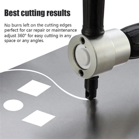 1 Set Nibble Metal Cutting Double Head Sheet Nibbler Saw Cutter Tool