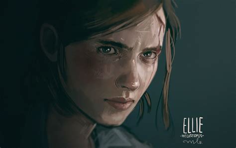 Free Download Ellie The Last Of Us 2 Minimalistic Poster Print Metal