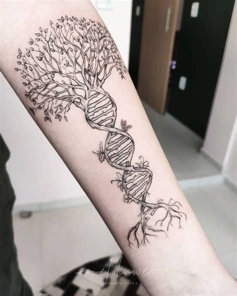 Pin By Chrissy Mccann On Tattoos In 2020 Dna Tattoo Tree Tattoo Men