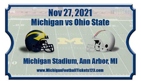 Cheap illinois fighting illini tickets. Michigan Wolverines vs Ohio State Buckeyes Football Tickets | 11/27/21