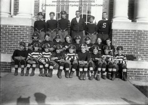 Item 21455 1925 Sanford High School Football Team Vintage Maine Images