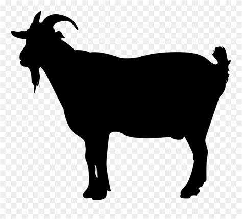 Clipart Goat Silhouette Clipart Goat Silhouette Transparent Free For