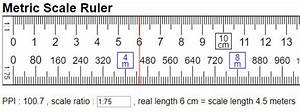 Online Scale Ruler W Metric Units Mm Cm Km