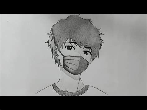 Cowok Gambar Anime Lelaki Pakai Mask Cara Menggambar Anime Cowok Yang