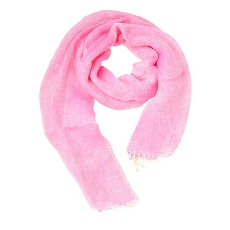 This Linen Scarf Is The Perfet Shade Of Girly Pink Hot Pink Scarf