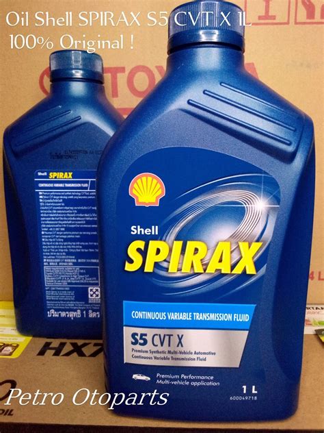 Oli Shell Spirax S Cvt X L Continuous Variable Transmission Fluid