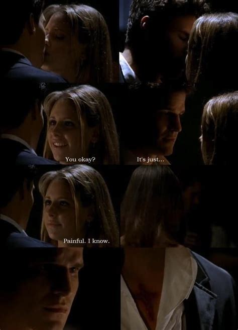 Buffy And Angel Painful Kiss Buffy The Vampire Slayer Buffy