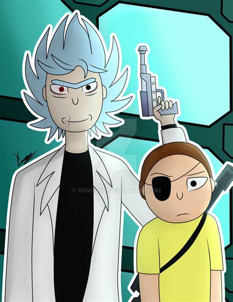 Evil Rick And Evil Morty Speedpaint By Xonlight On Deviantart