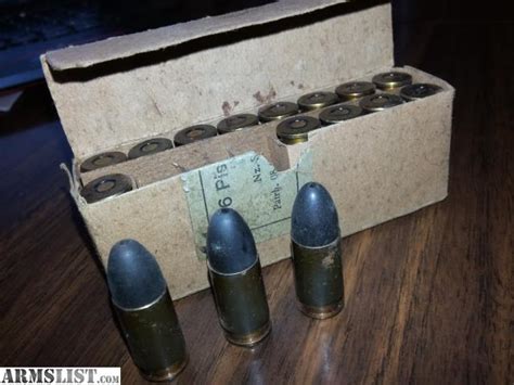 Check out our old military bullets selection for the very best in unique or custom, handmade pieces from our shops. ARMSLIST - For Sale: WW2 9MM Ammo