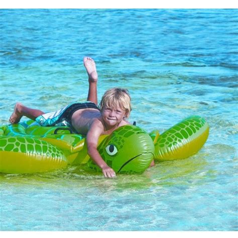 Intex Sea Turtle Inflatable Ride On Swimming Pool Toy Float Pool