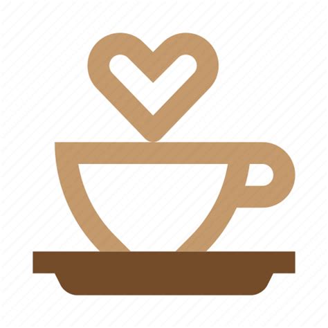 Coffee Cup Heart Like Love Romance Valentine Icon Download On