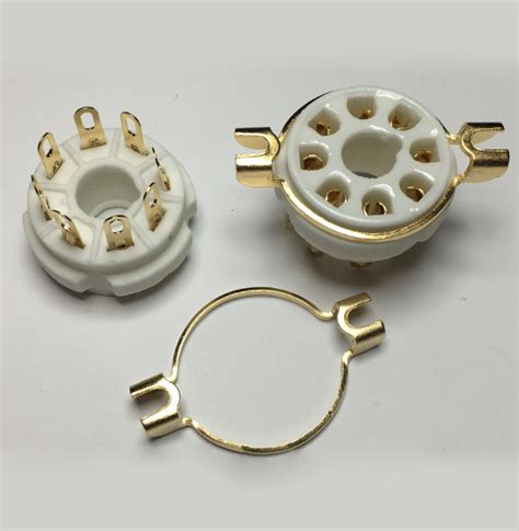 Octal Ceramic Socket Gold Pin