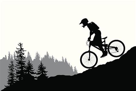 Mountain Bike Clip Art Vector Images And Illustrations Istock