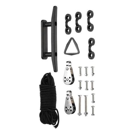 Best Selling Kayak Canoe Anchor Trolley Kit System Pulley Cleat Pad