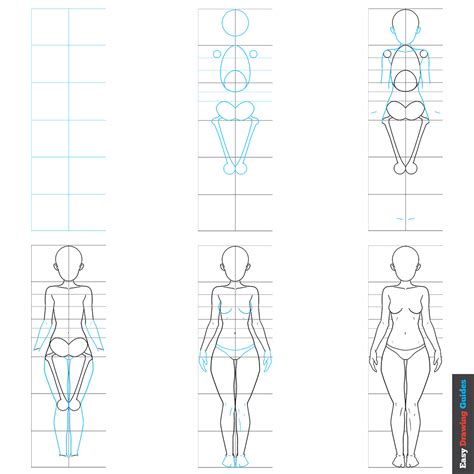 How To Draw An Anime Girl Body Easy Step By Step Tuto