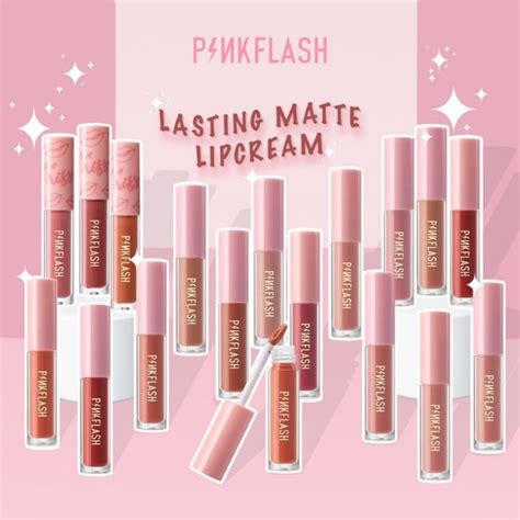 Bpom Pinkflash Long Lasting Matte Lipcream Lipcream Pink Flash Lazada Indonesia