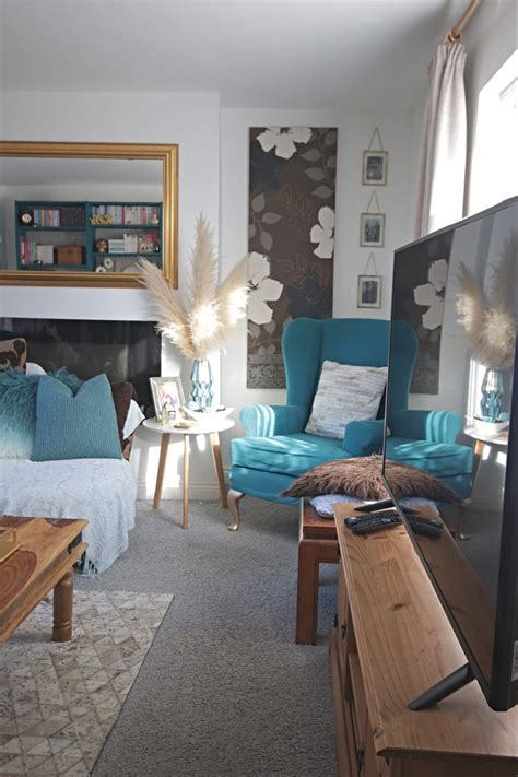Our Teal And Gold Living Room One Year On Makes Bakes And Decor