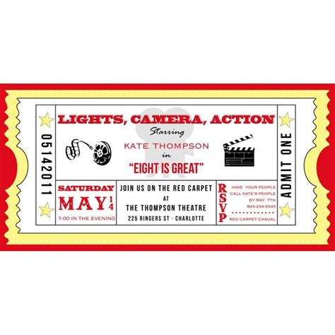 blank movie ticket invitation template free download aashe