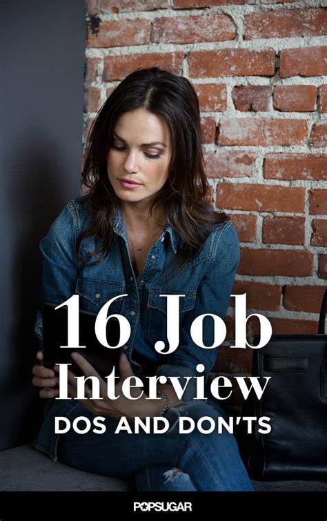 16 major dos and don ts at a job interview job interview job interview tips interview skills