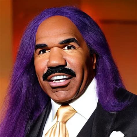 Steve Harvey With Long Purple Hair Stable Diffusion Openart