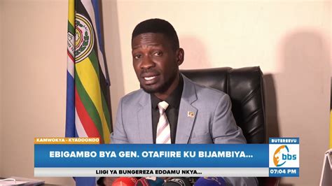 Bobi Wine Alabudde Gen Otafiire Akomye Okubalaatira Mu Bulamu Bwa