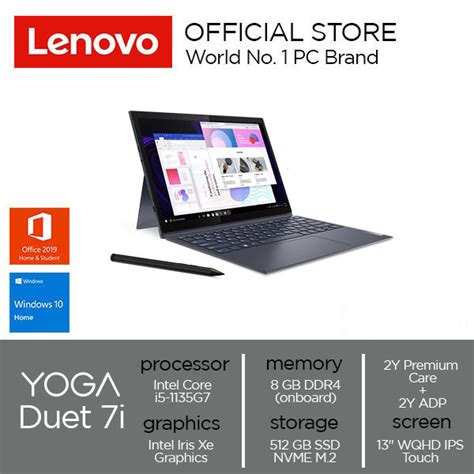 Lenovo Yoga Duet 7i 13itl6 Evo I5 1135g7 8gb 512gb Ssd Intel Iris Xe