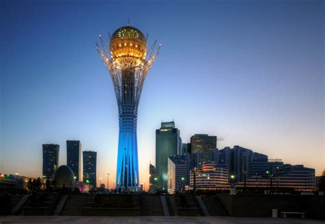 Bayterek Tower Sunset Astana Kazakhstan Mariusz Kluzniak Flickr