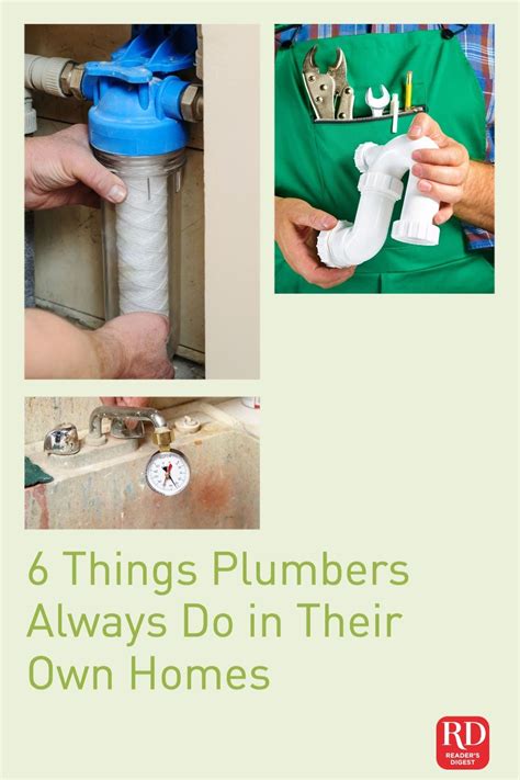 6 Things Plumbers Always Do In Their Own Homes In 2021 Plumber