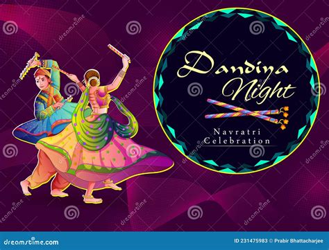 Pareja India Jugando Garba En Dandiya Night Navratri Dussehra Festival Hot Sex Picture