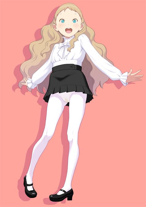 Takatou Sora Original Highres 1girl Black Skirt Blonde Hair Blush