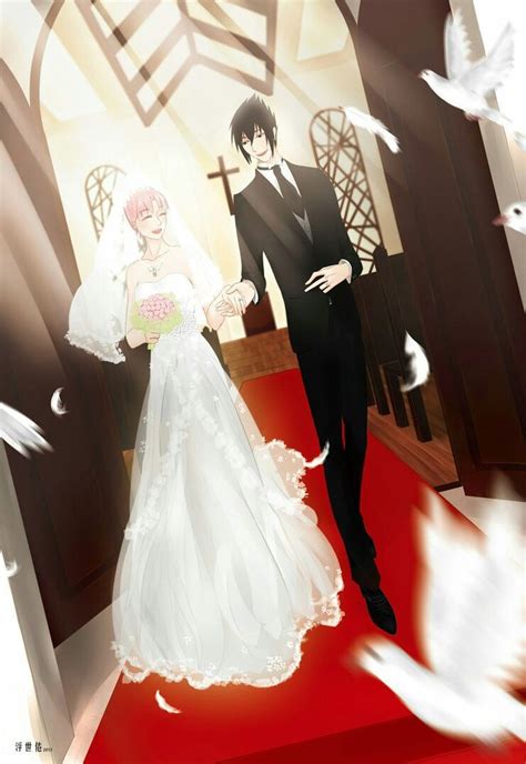 Sasuke And Sakura Sasusaku Wedding Naruto Shippuden Sasusaku Sakura