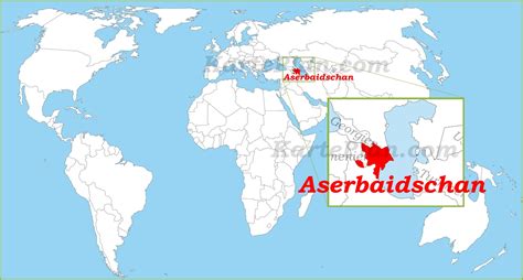 Drucken sie den lageplan auf der weltkarte, werden sie alle karten zu finden: Aserbaidschan auf der Weltkarte