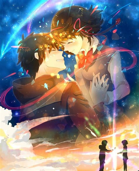 Your Name Anime Kiss Wallpaper Anime Wallpaper Love