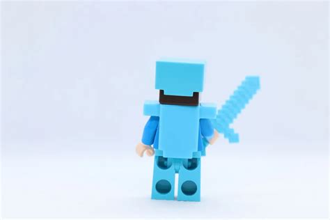 Minecraft Steve With Diamond Sword And Armor