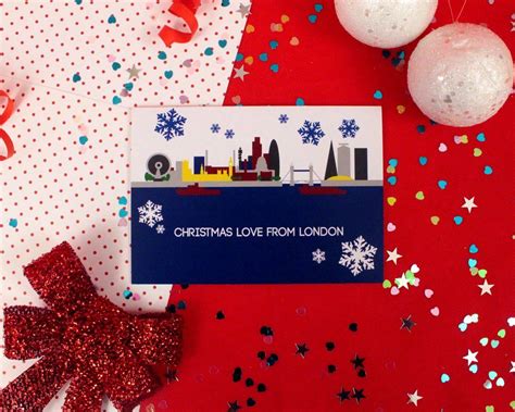 Cityscapes Christmas Card London Christmas Card City Etsy London