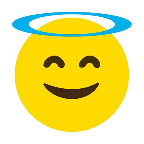 Blessed Smiley Face Emoji Vector Expression 6828462 Vector Art At Vecteezy