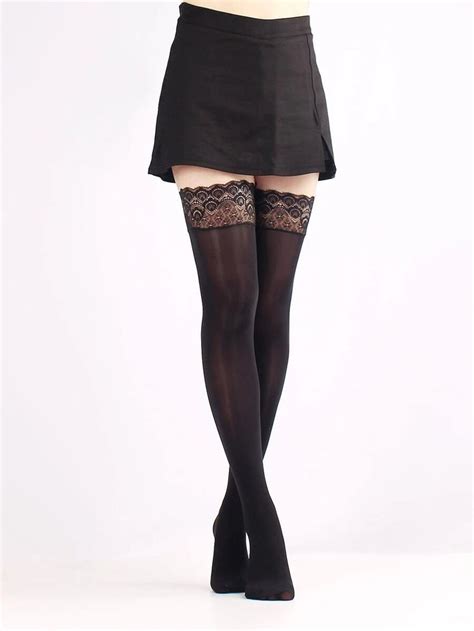 Contrast Lace Over The Knee Socks Shein Eur Knee Socks Over The Knee Socks Cutie Clothes