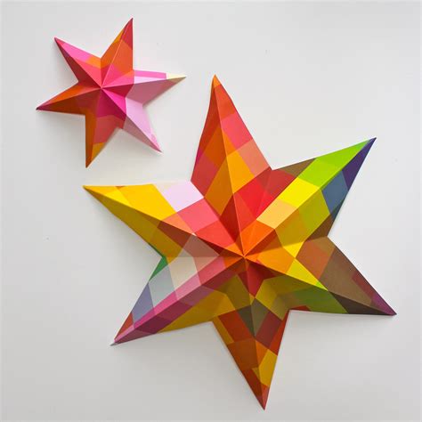 Diy Paper Art Projects Learn How To Make 3d Paper Stars Video