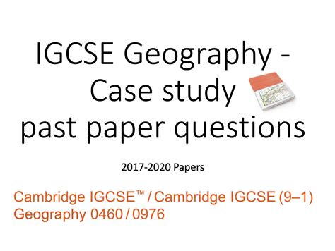 Igcse Geography Case Study Questions Teaching Resources