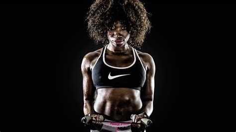 Joyce Adjes General Workout 1 Black Fitness Model Afro Ebony Personal Trainer African Model