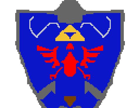 Hylian Shield Pixel Art