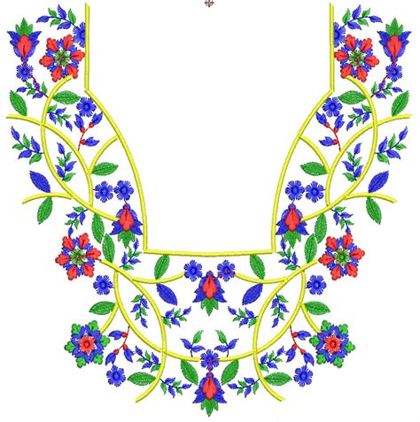 Arabic Embroidery Neck Designs 4