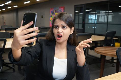 Shocked Girl Taking A Selfie Pixahive