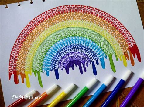 Melting Rainbow Hope You Like It Guys 😌 Rainbow Drawing Rainbow