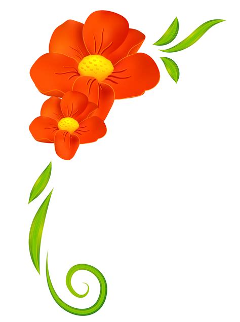 Free Orange Flower Clipart Download Free Orange Flower Clipart Png