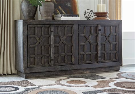 Roseworth Distressed Black Accent Cabinet Louisville Overstock Warehouse