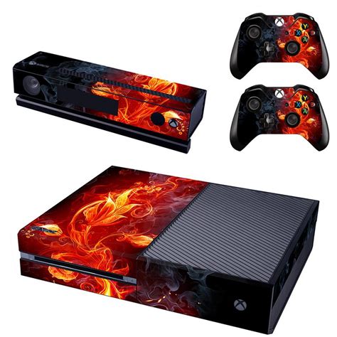 Decal Skin For Xbox One Console Kinect Cover Sticker And 2 Controller Skins Protective Decal