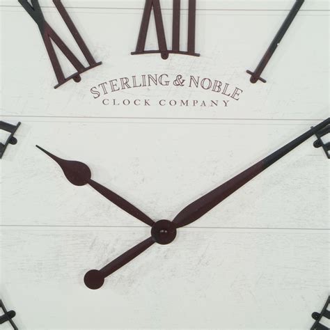 Sterling And Noble 30 Farmhouse Wall Clock Ebth