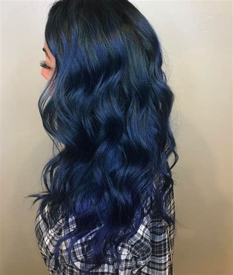 Cool 25 Fabulous Dark Blue Hair Ideas Using Your Hair To Brighten
