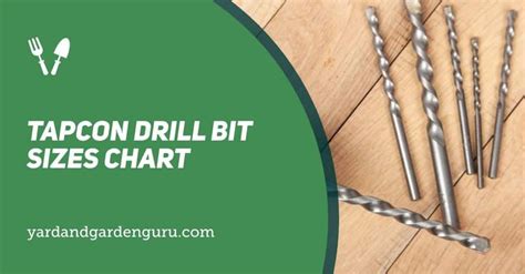 Tapcon Drill Bit Sizes Chart Drill Bit Sizes Drill Bits Drill
